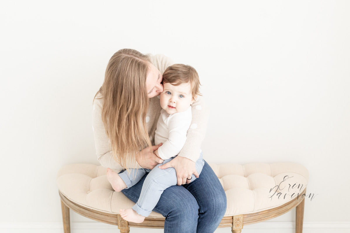 Erin Davison Photography | Canton Ohio Baby Photographer, motherhood photography, mom and baby photos, motherhood session, all white photography studio, studio baby photography, photography session with flowers, family photography, baby photography, Cleveland Ohio, Canton Ohio, Akron Ohio, Ohio newborn photographers, Ohio family photographers, Ohio baby photographers, mom with son, mom and baby boy